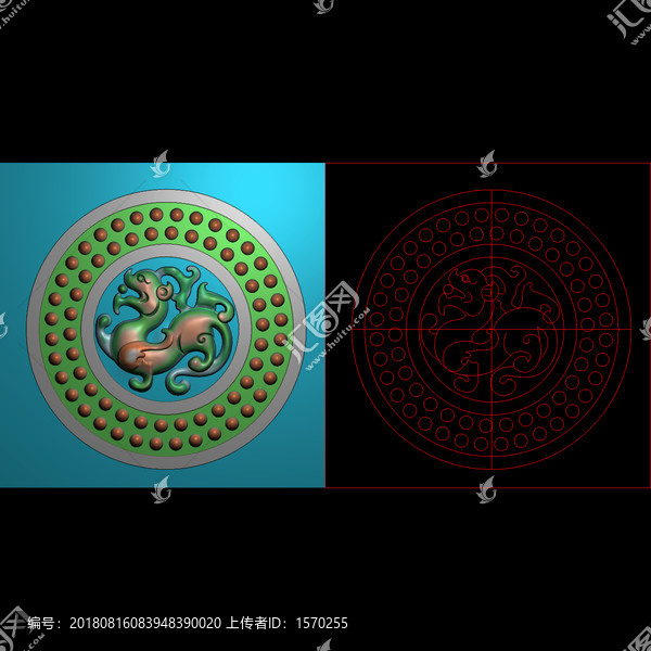 精雕圓花