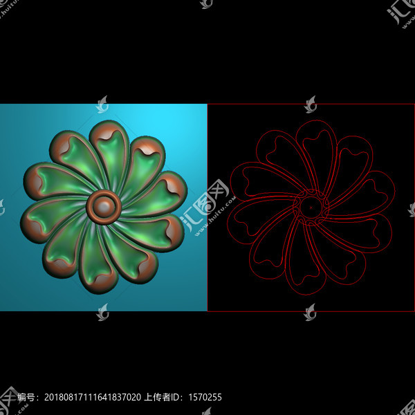 精雕圓花