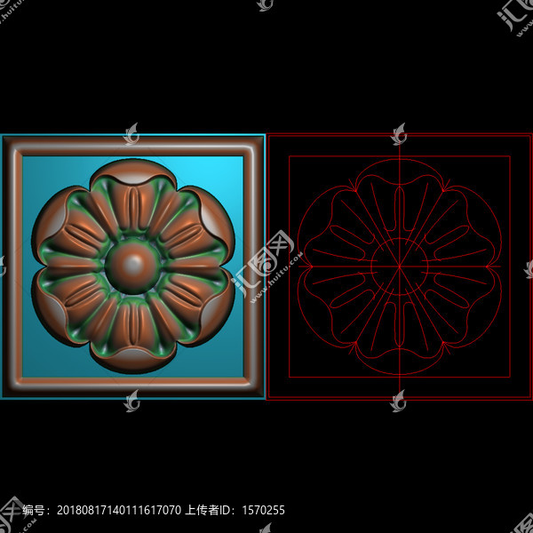 精雕圓花