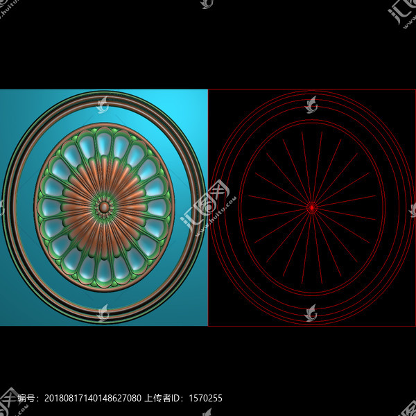 精雕圓花