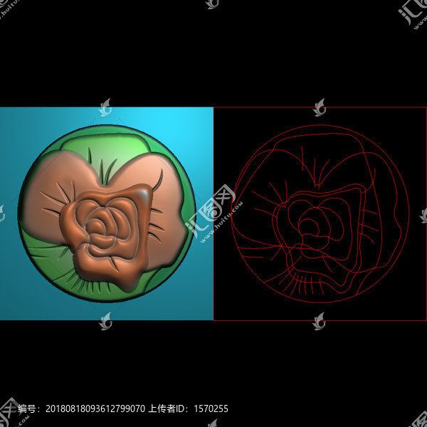 精雕圓花
