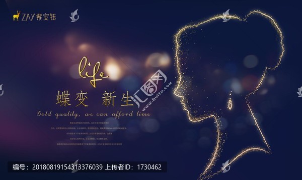 面部輪廓整形美容蝶變海報