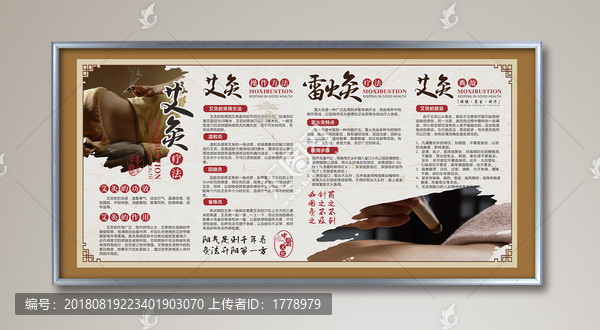 中醫(yī)艾灸宣傳展板