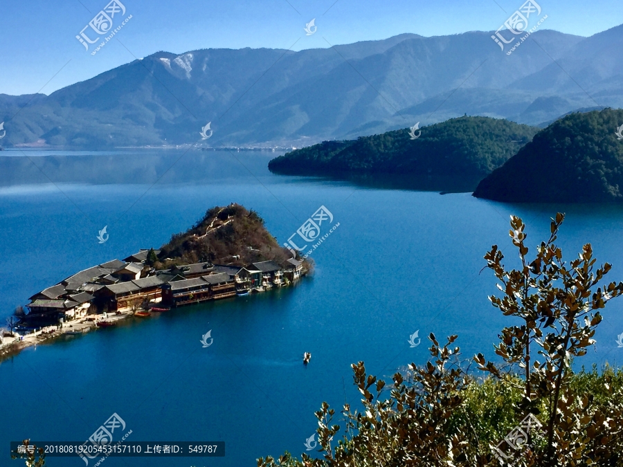 泸沽湖里格半岛风光