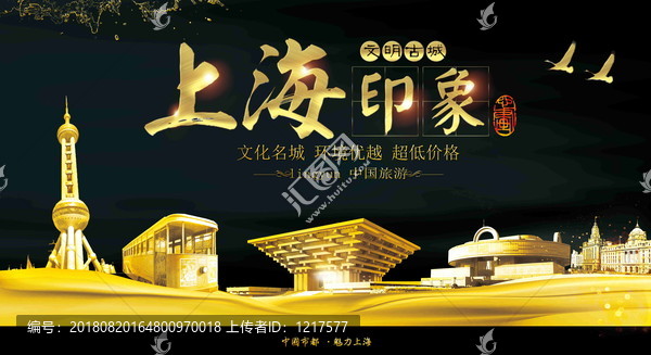 上海旅游展板