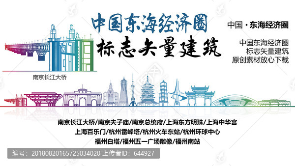 東海經(jīng)濟圈標志性矢量建筑