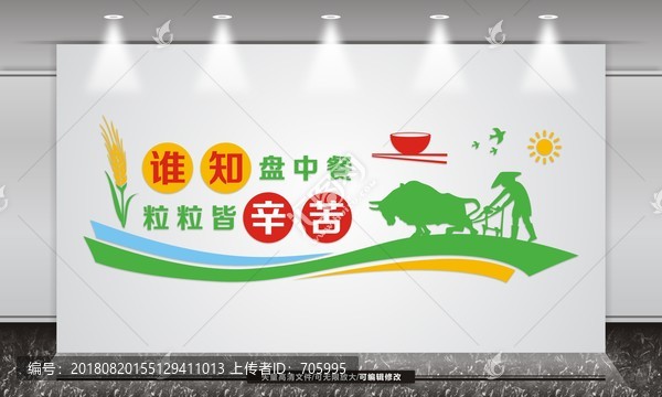 食堂文化墻
