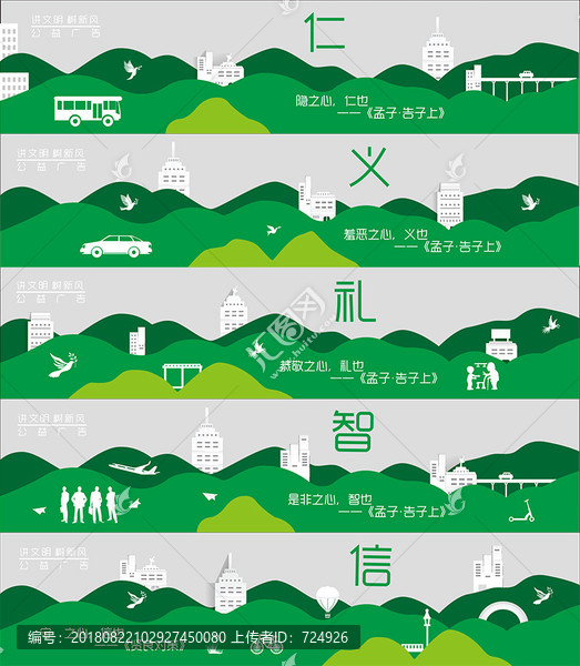 仁義禮智信文化墻