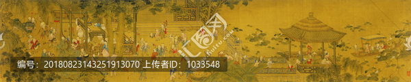冷枚百子圖