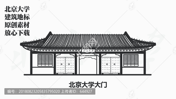 北京大學(xué)大門(mén)