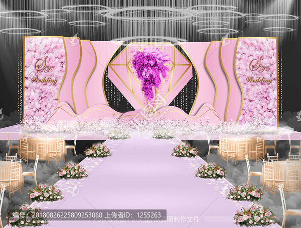 粉色鉆石主題婚禮