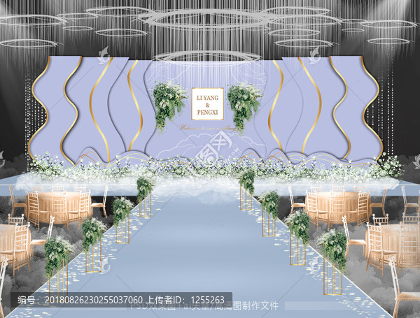 淡紫主題婚禮