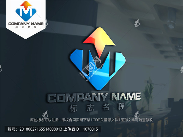 M字母logo