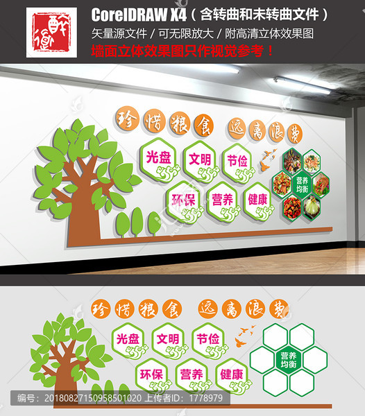 食堂文化墻