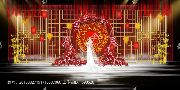 紅色新中式婚禮設計