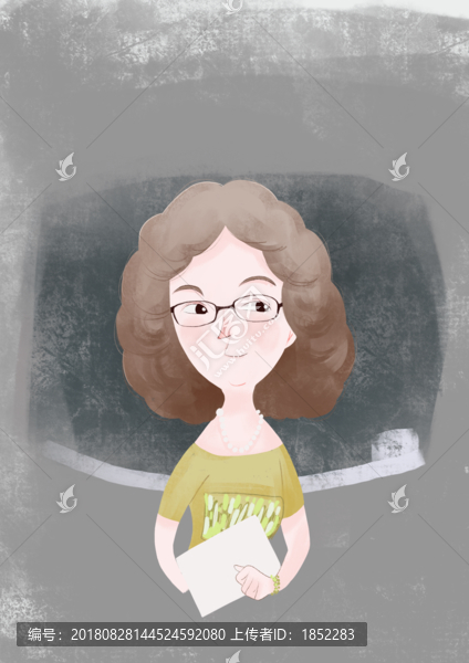 Q版女老師漫畫PSD格式