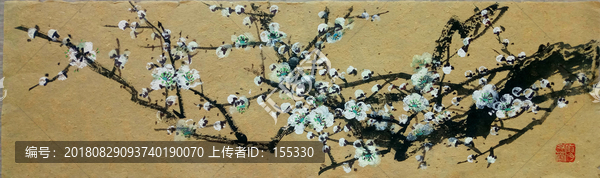 白梅LOGO素材