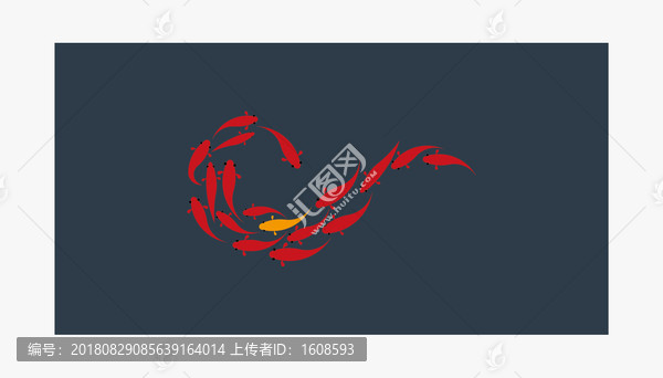 禪魚背景墻裝飾畫