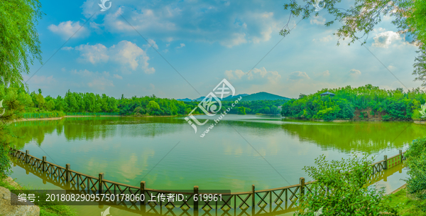 青山绿水青州云门湖风景