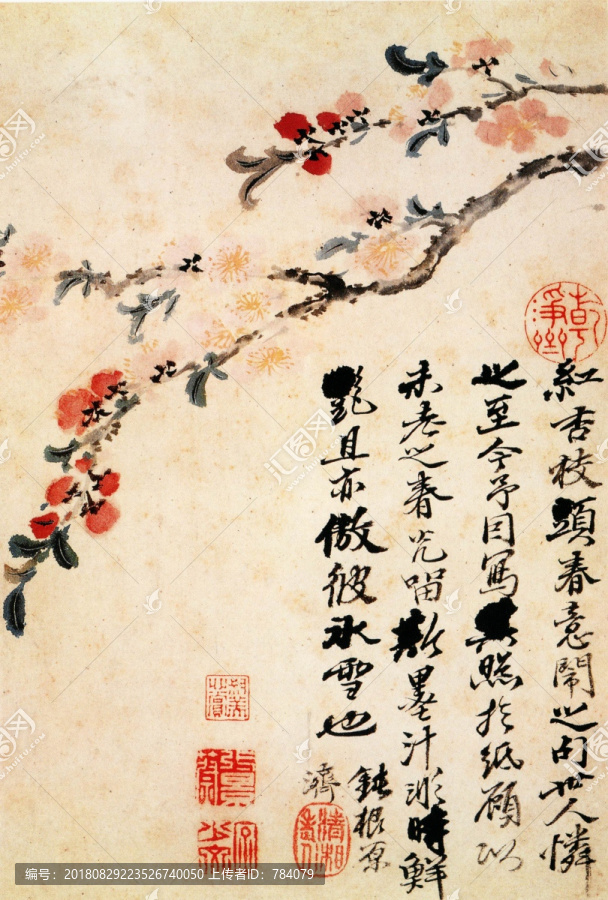 原濟（花卉圖）