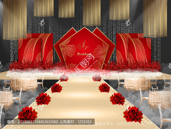 紅色主題婚禮