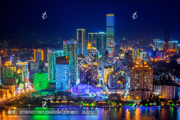 柳州市中心夜景