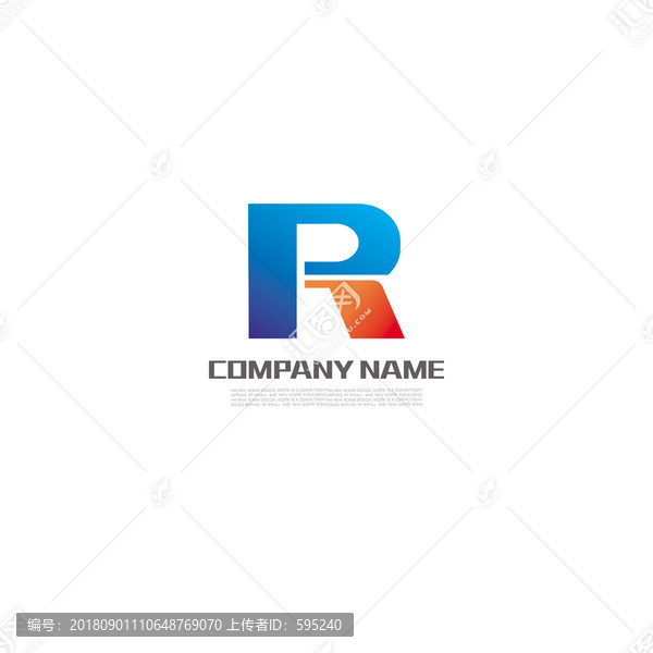 PR字母LOGO