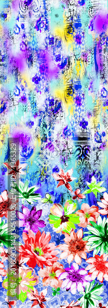 花朵幻彩定位