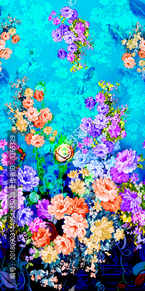花朵定位幻彩