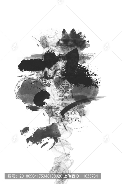 水墨中國(guó)風(fēng)抽象裝飾畫