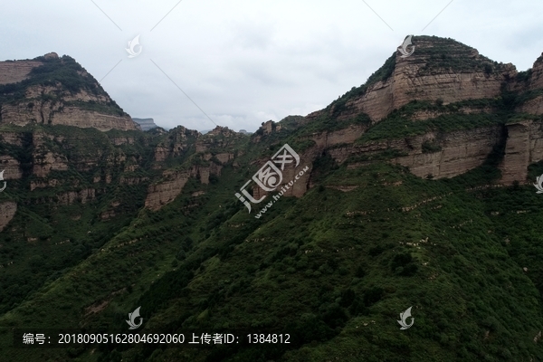 航拍黄崖洞风景区