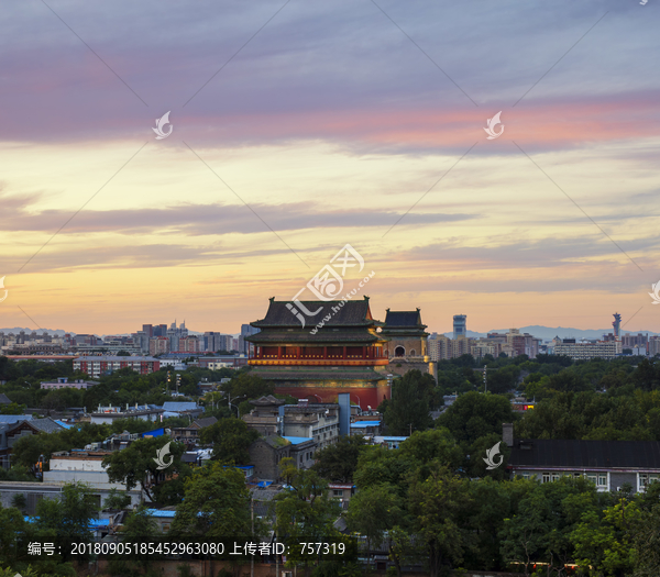 北京钟鼓楼夜景