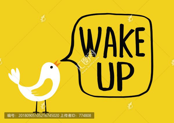 起床概念插畫