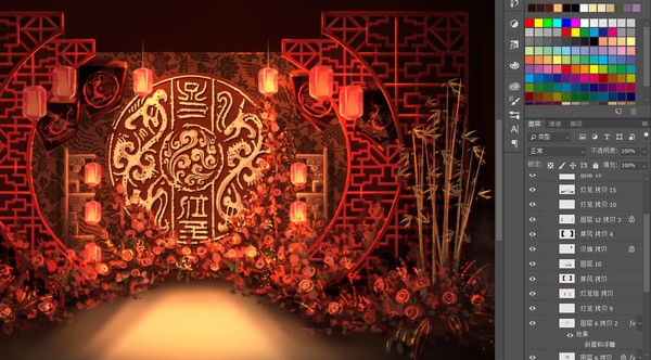 漢式婚禮合影區(qū)
