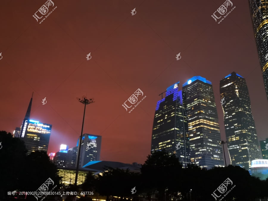 广州花城广场夜景