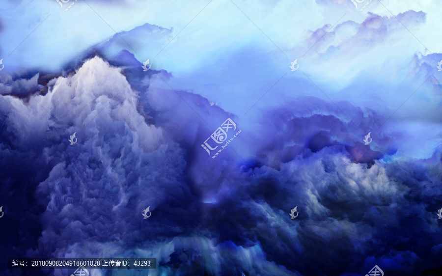 抽象水墨山水畫
