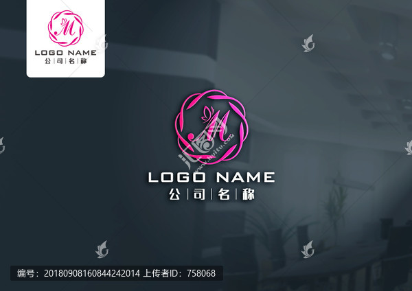 M蝴蝶logo