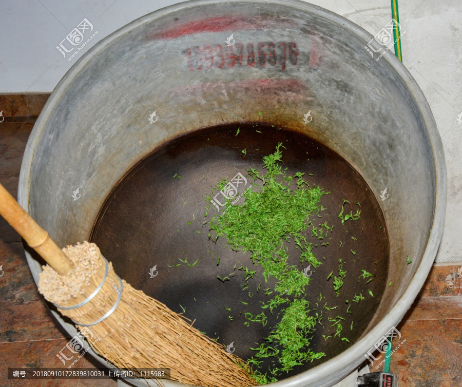 手工炒茶