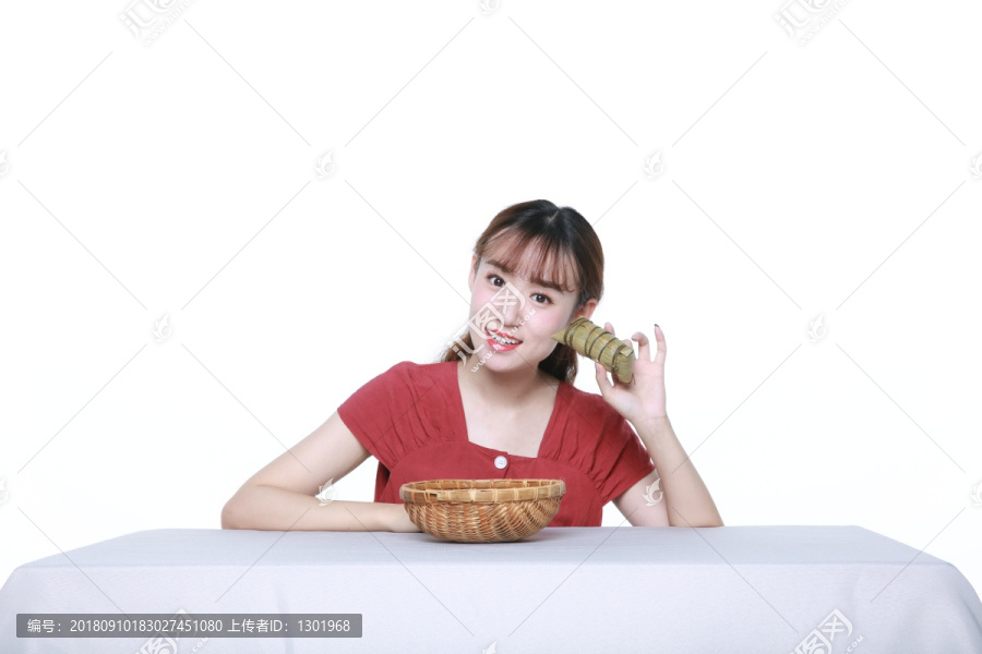 端午粽子美食摄影图