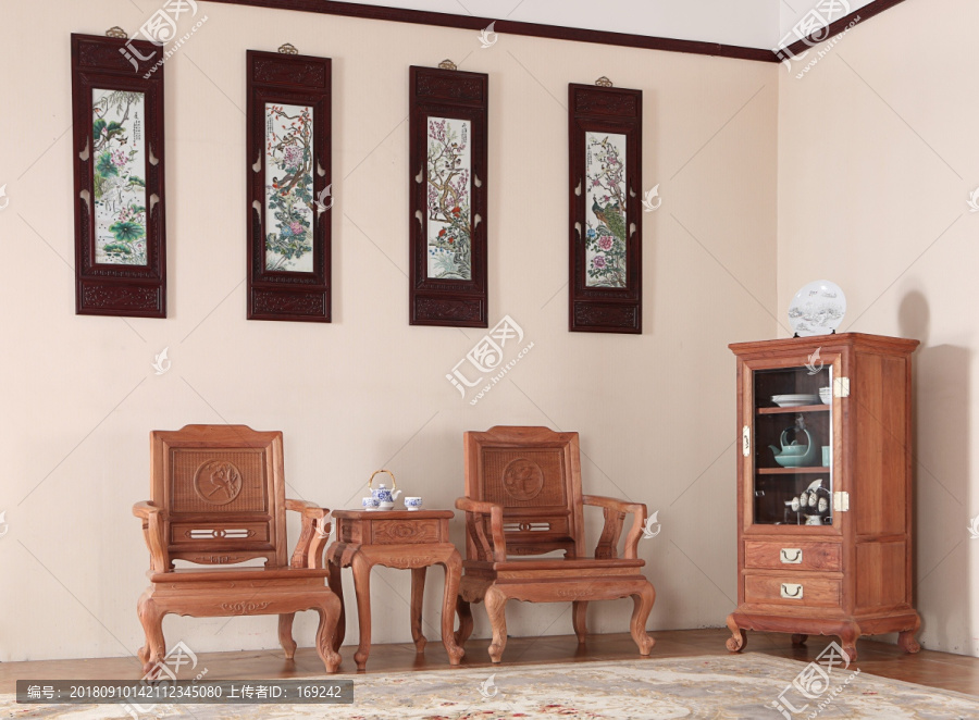 缅甸花梨红木家具休闲椅