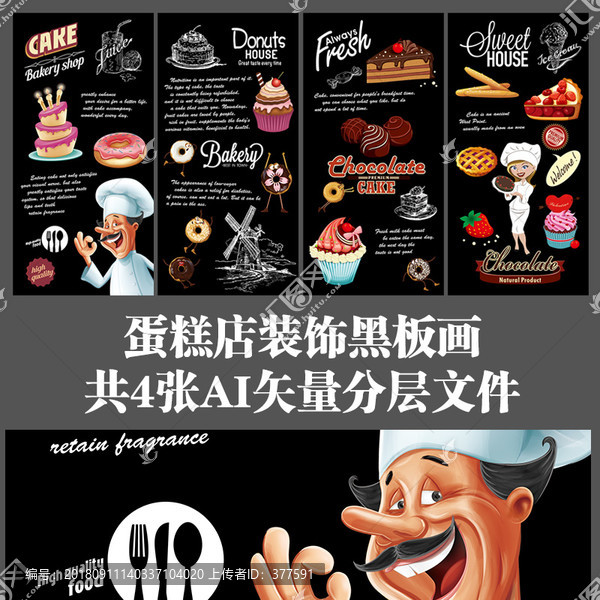 蛋糕店工業(yè)風(fēng)創(chuàng)意裝飾畫