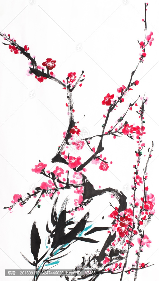 國(guó)畫梅花
