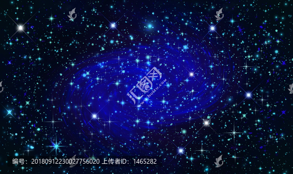 藍色星空漩渦吊頂