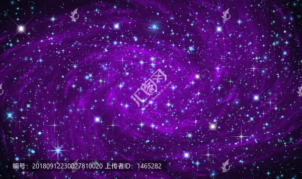 紫色星空夢幻花朵軟膜