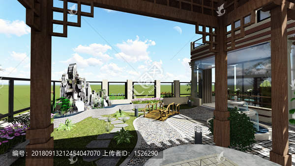 屋頂花園效果圖