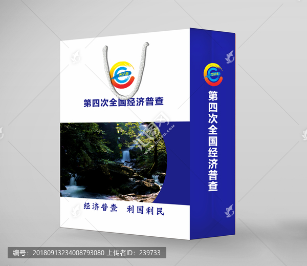 經(jīng)濟普查手提袋效果圖