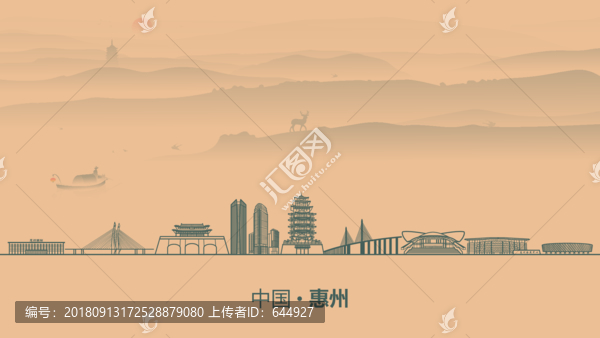 惠州水墨建筑