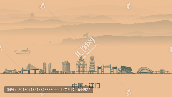 江門水墨建筑