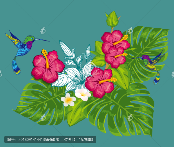 小鳥鮮花