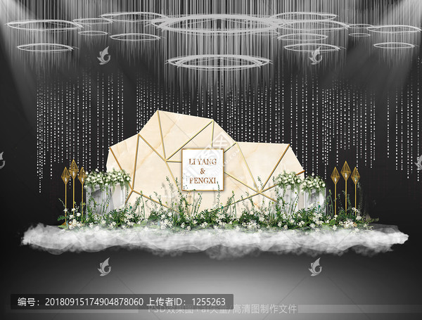 香檳色婚禮迎賓區(qū)